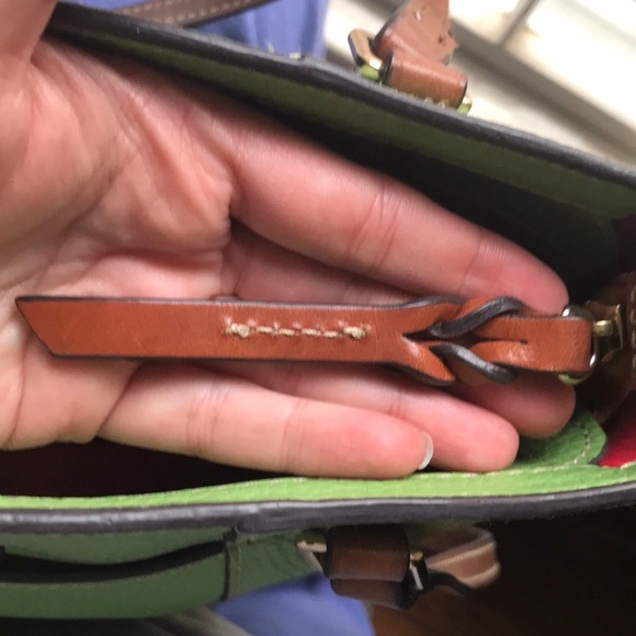 Dooney and Burke Lexington green brown purse handbag bag - Picture 12 of 12